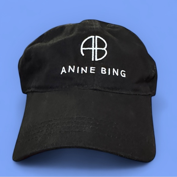 Anine Bing Classic Black Jeremy Baseball Hat Cap - Picture 3 of 6